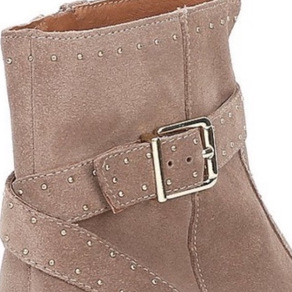 Antonio Melani Linadee Suede Studded Detail Block Heel Booties - Picture 7 of 16